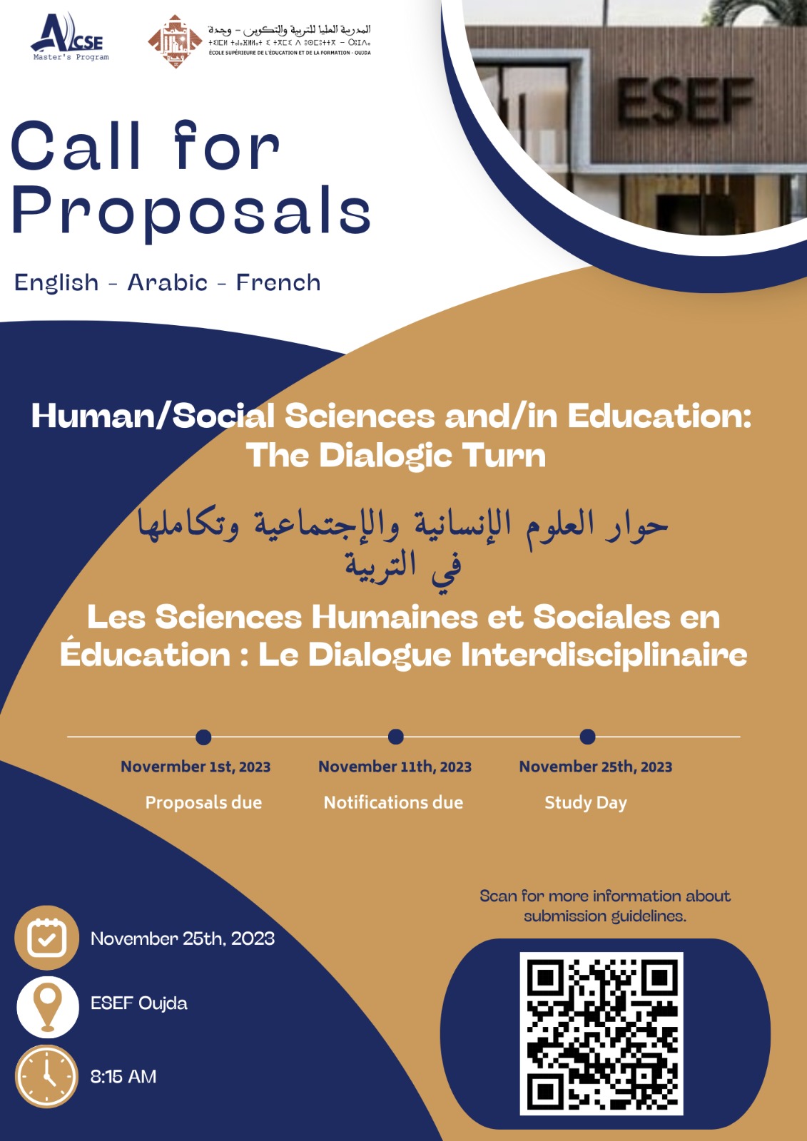 Call for proposal : Human Social Sciences and in Education : The Dialog Turn